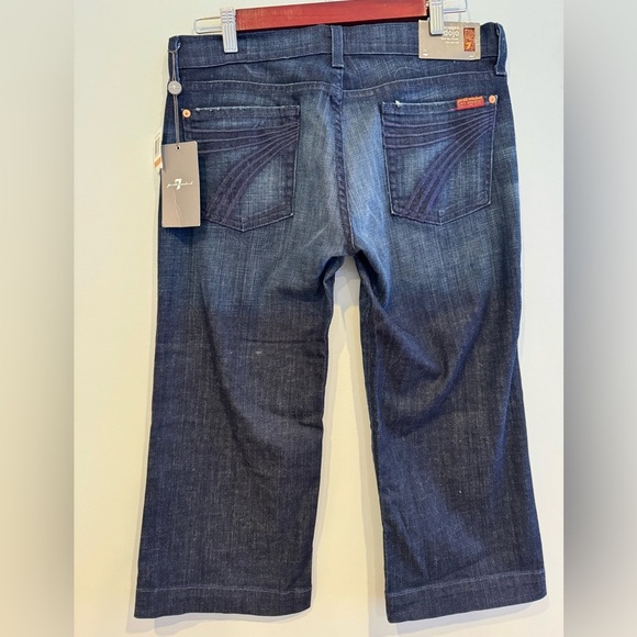 7 for all Mankind Dojo Cropped Jeans Size 29 NWT - Picture 1 of 8